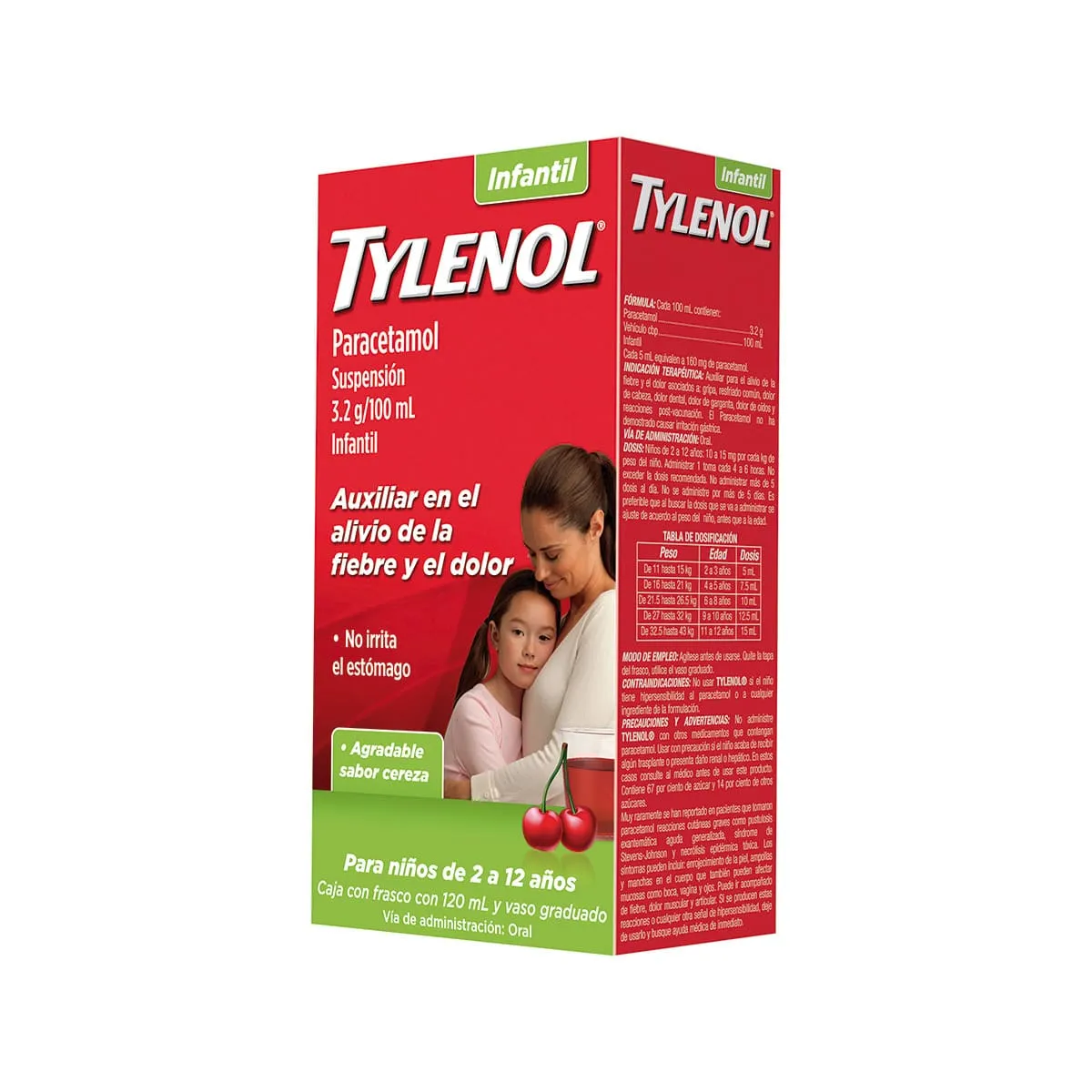 Children's Tylenol® Oral Suspension – Acetaminophen 160 mg/5 mL, 120 mL Bottle - Image 2