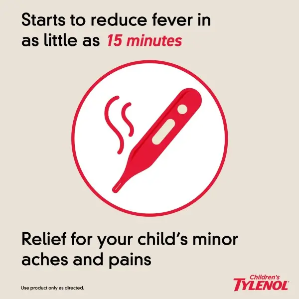 Children's Tylenol® Oral Suspension – Acetaminophen 160 mg/5 mL, 120 mL Bottle - Image 3